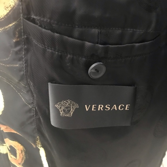 Versace baroccoprint quilted down jacket - Picture 6 of 8